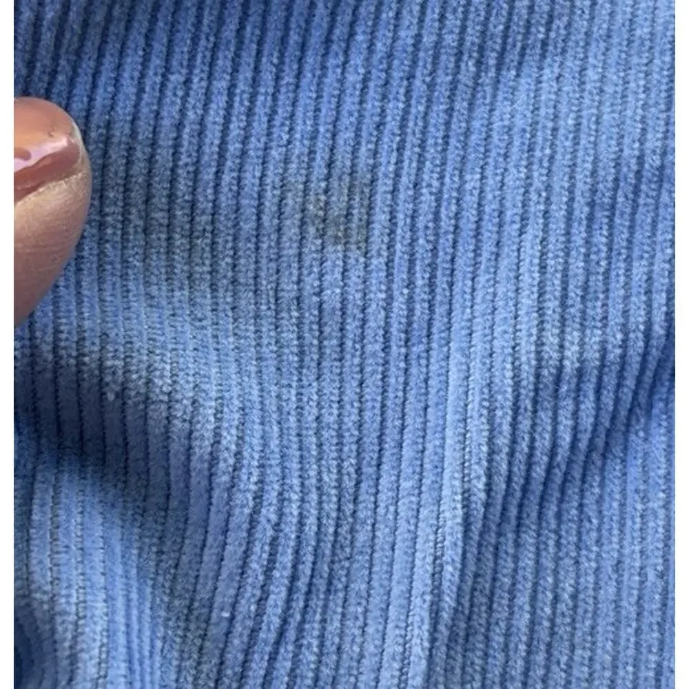 Vintage Baby Boy Blue Health-Tex 3mo Corduroy Bear Overalls 70's